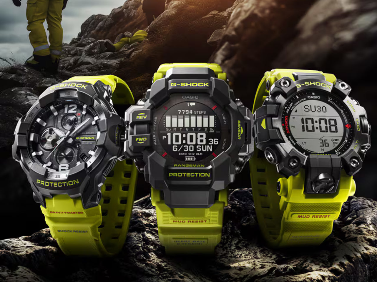 G-SHOCK rugged digital watch by Casio designed for extreme durability, inspired by the original shock-resistant DW-5000C model
