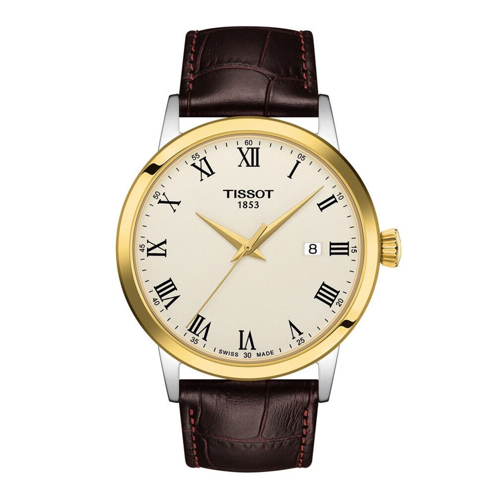 Tissot® Classic Dream Men’s Watch in Gold-Tone Stainless Steel, 42MM T129.410.26.263.00