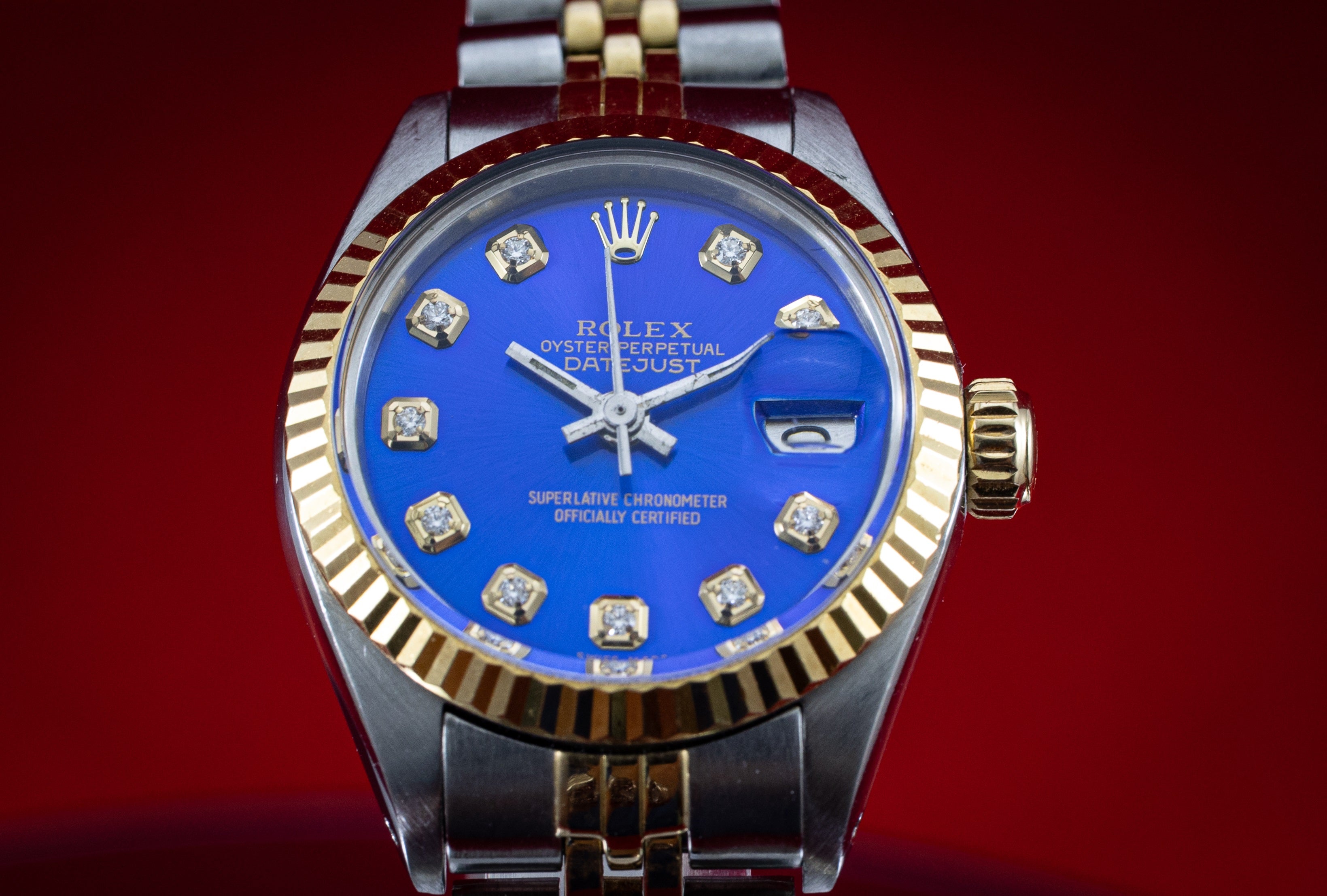Pre Owned Rolex Datejust 6917 26mm. Aftermarket Diamond Dial