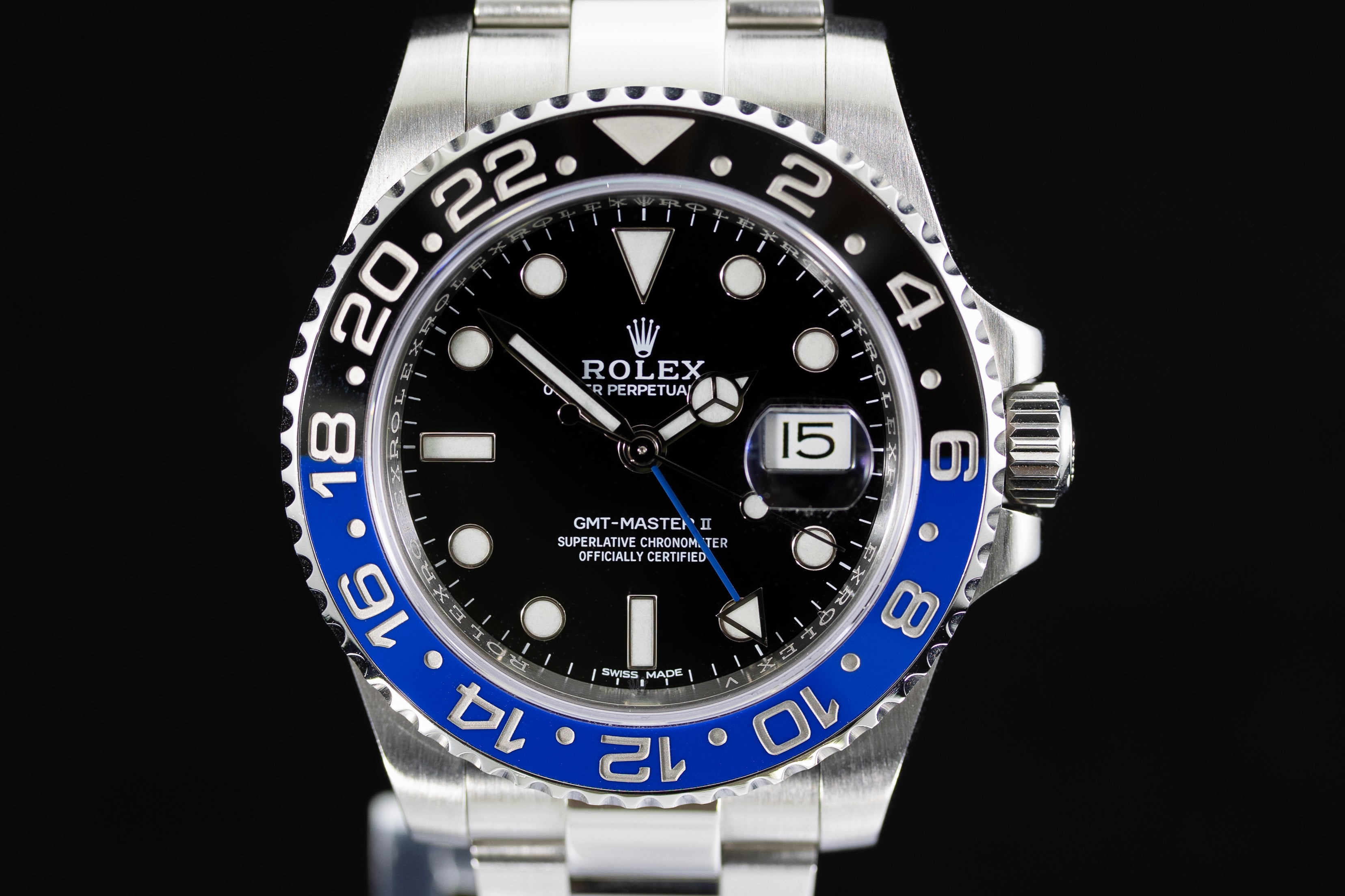 Pre Owned | Rolex GMT-Master II 'Batman' 116710BLNR 2015