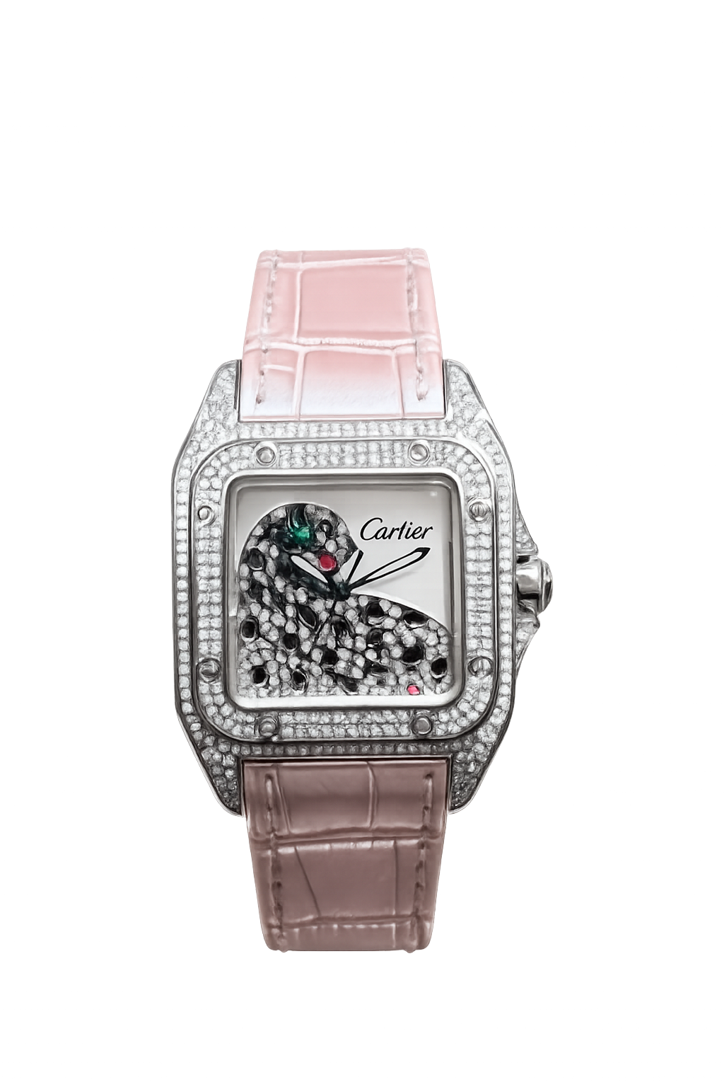 Cartier Santos 100 Panther 33 mm Pre Owned