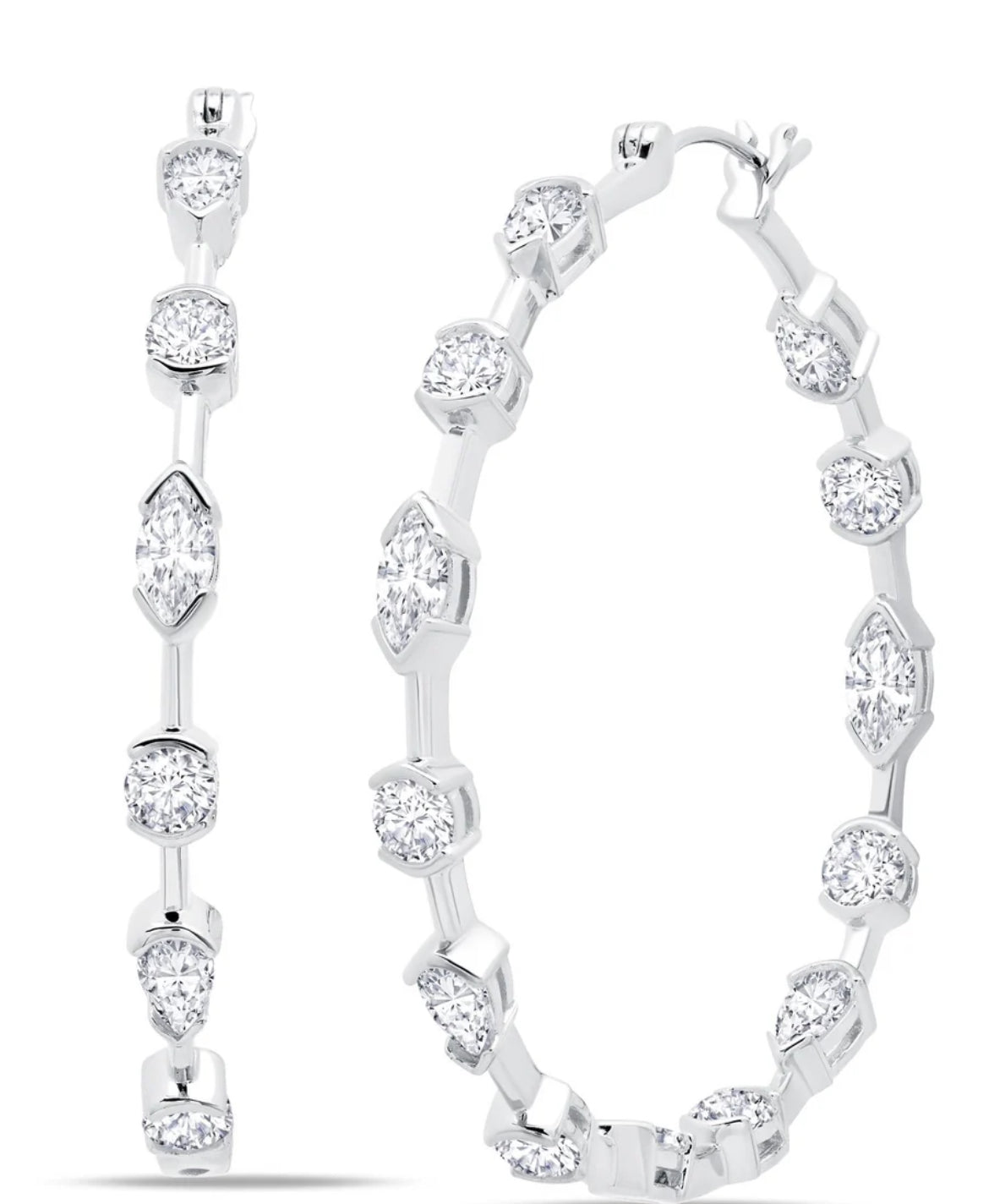 Crislu Lavish Cubic Zirconia Hoop Earrings Finished in Pure Platinum
SKU: 9011619E00CZ