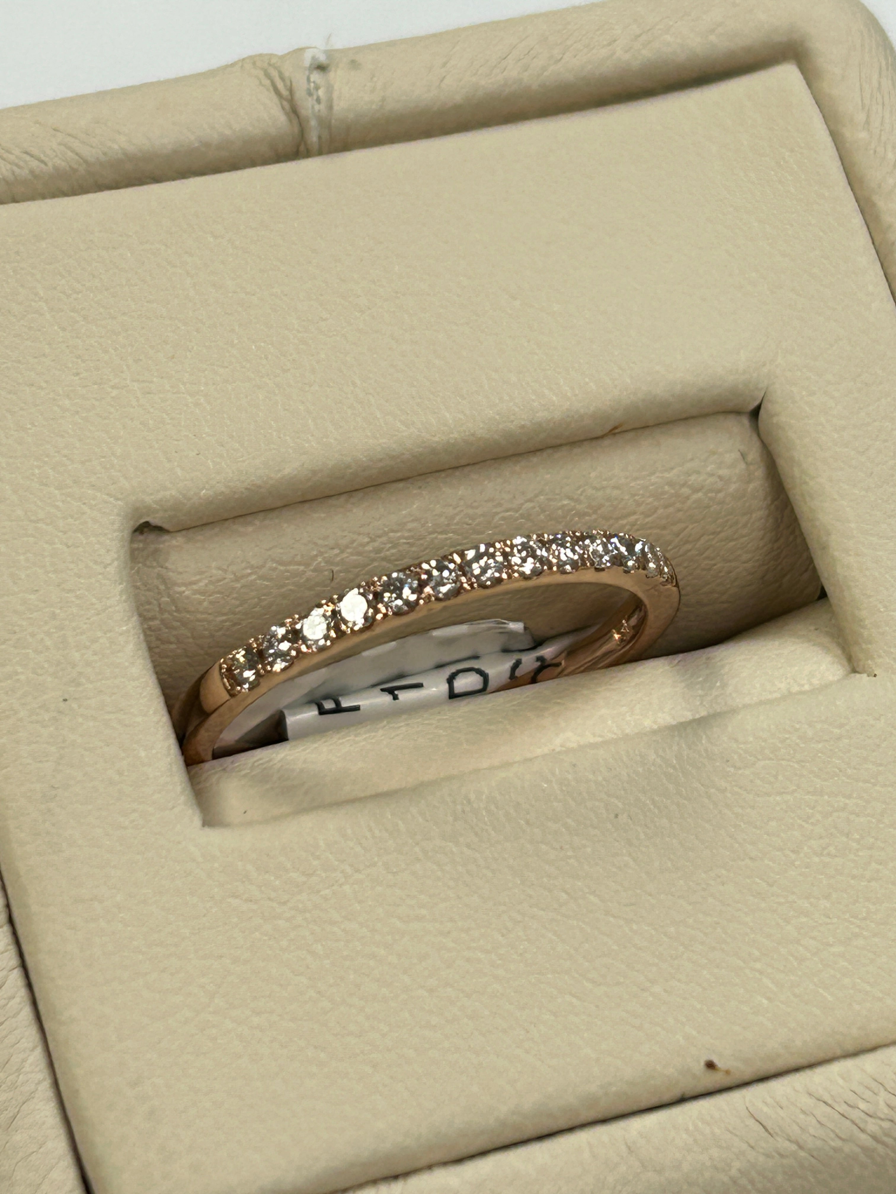 14K Rose Gold Diamond Wedding Band. FRGFP1314ARD