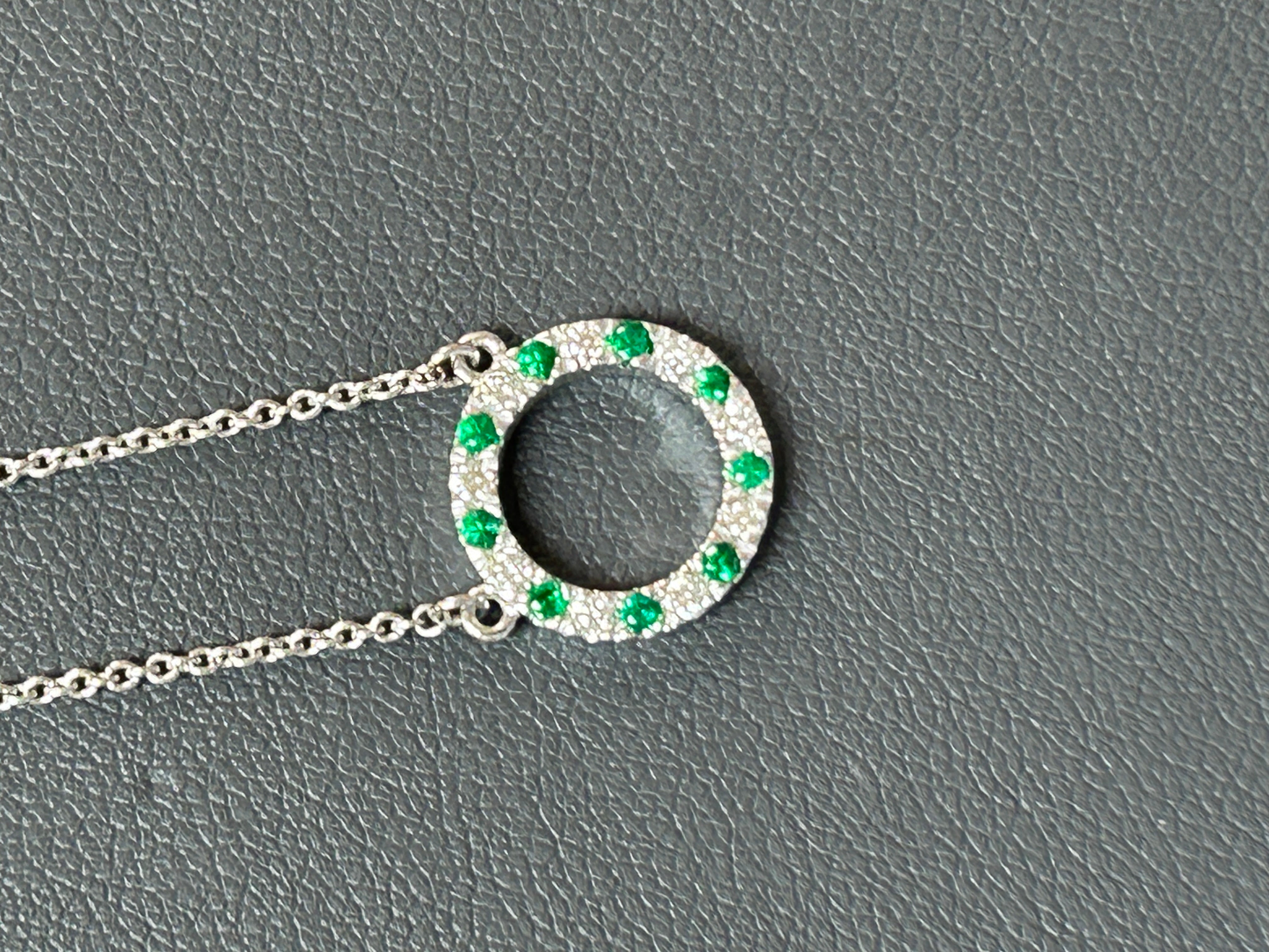 Diamond and Emerald Pendant- FPD002409AWDE