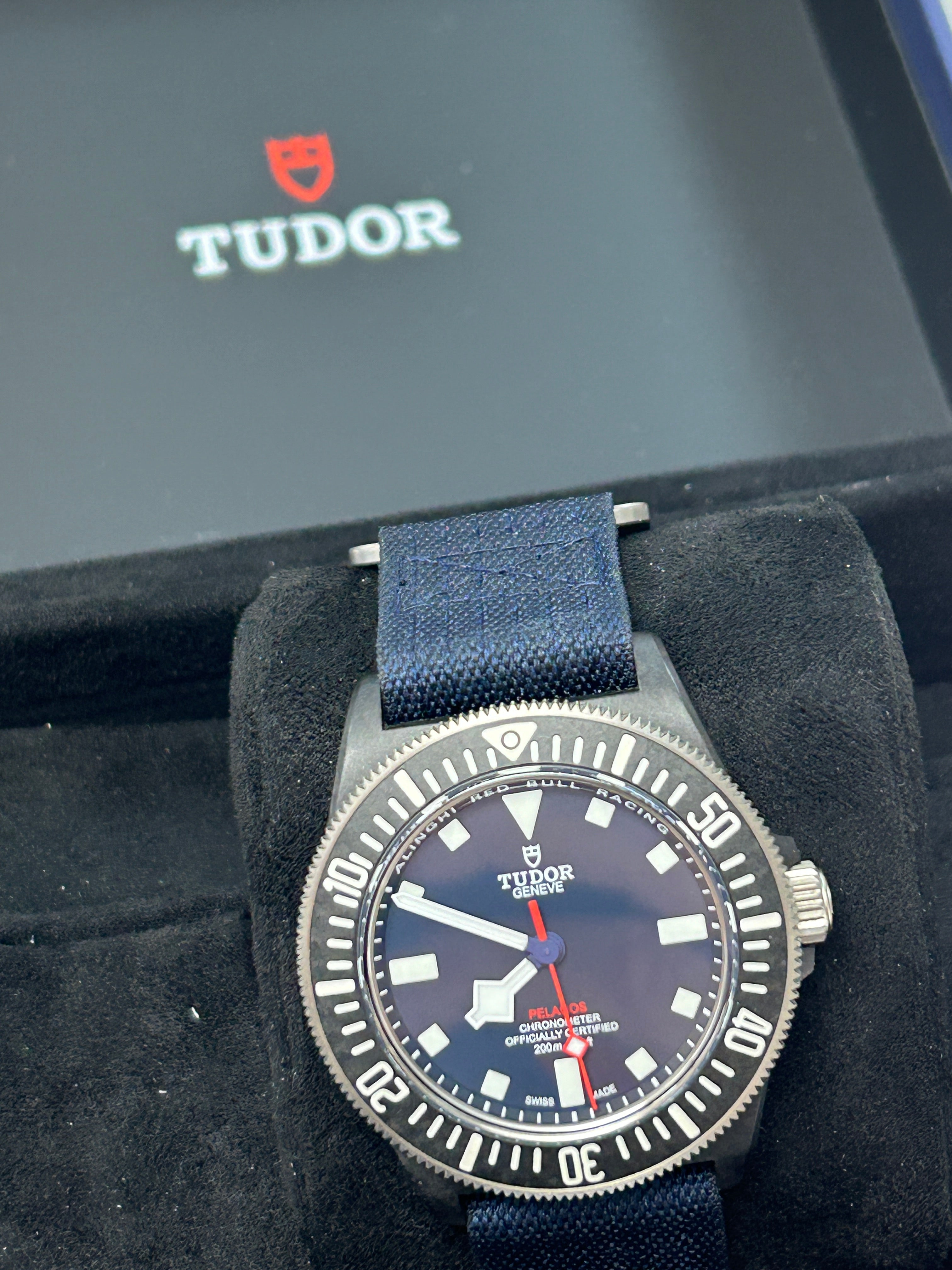 Pre Owned Tudor FXD Pelagos Red Bull M25707KN-0001