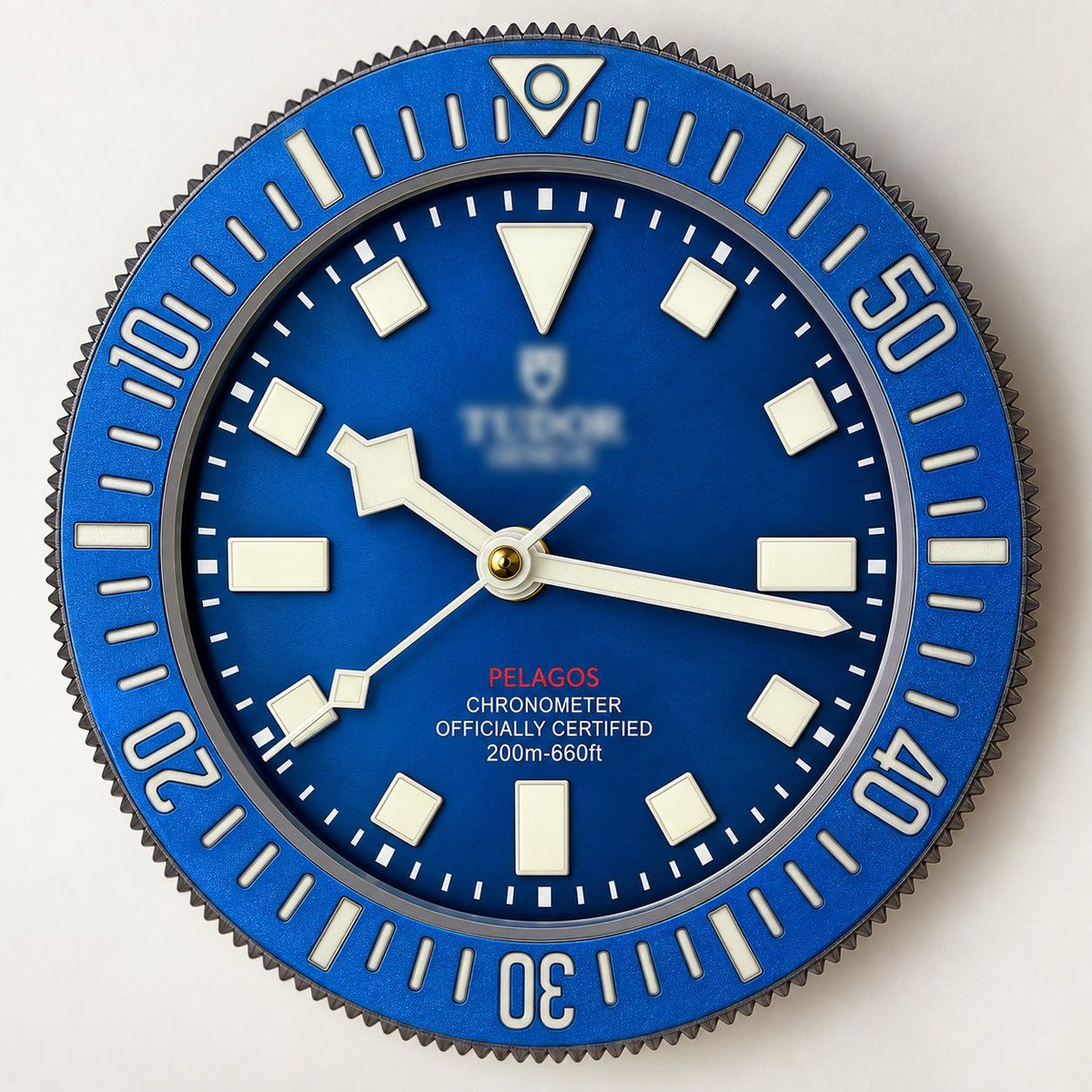 Blue Wall Clock
