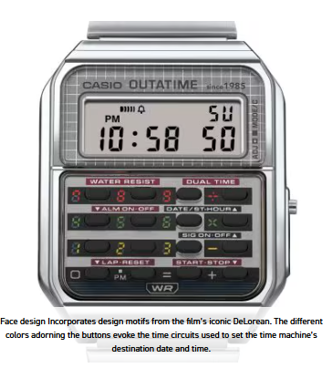 LIMITED EDITION! BACK TO THE FUTURE CASIO WATCH CA500WEBF-1A
