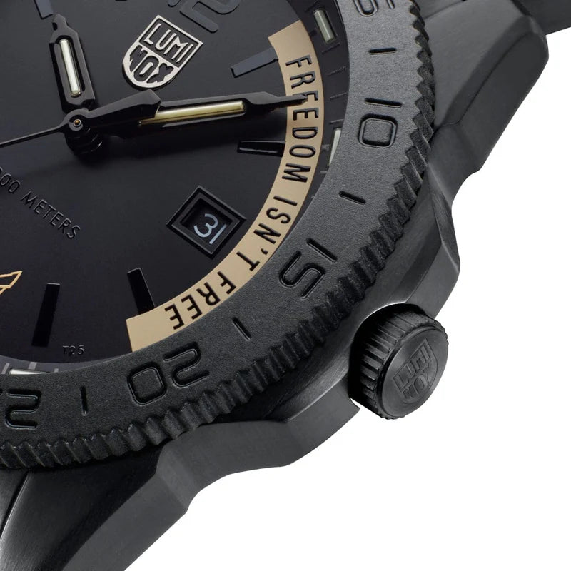 Luminox VOLITION AMERICA 'Freedom Isn't Free' Dive Watch, 44 mm SKU: XS.3121.BO.VOL.FR