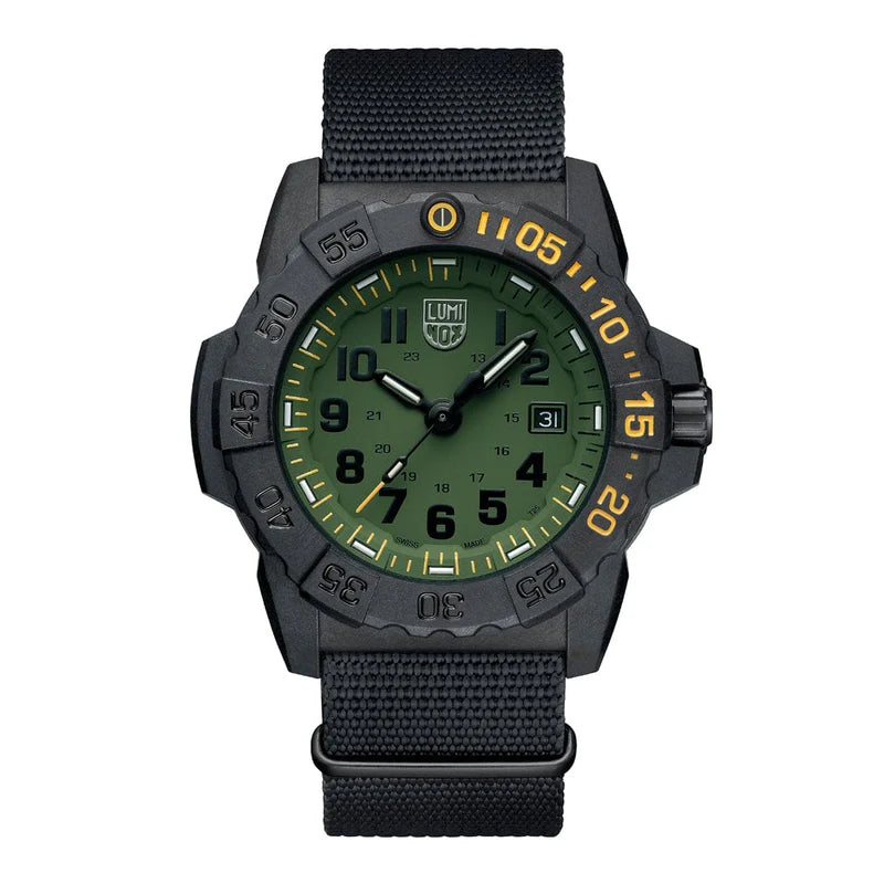 Luminox Navy SEAL Foundation 3500 Series Military Dive Watch, 45 mm XS.3517.NSF.SET