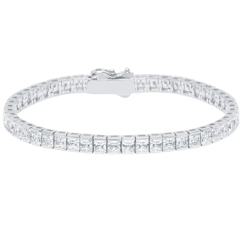 Crislu 3.5mm Princess Tennis Bracelet in Platinum 902603B65CZ