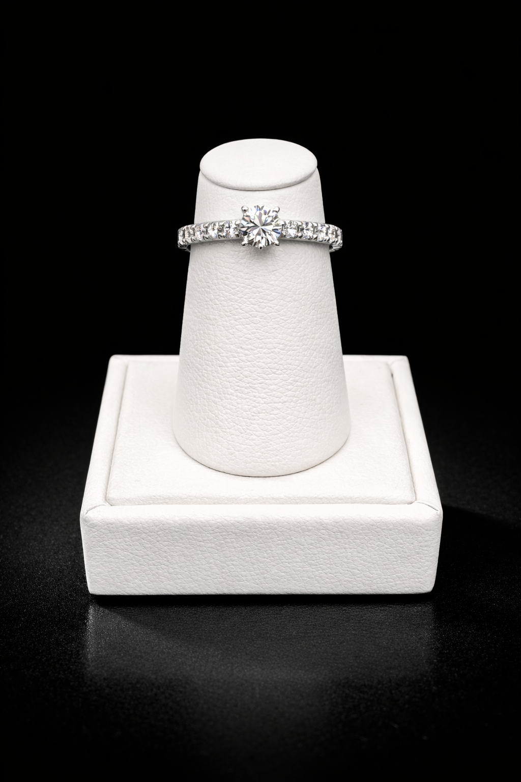 14K White Gold Diamond Ring