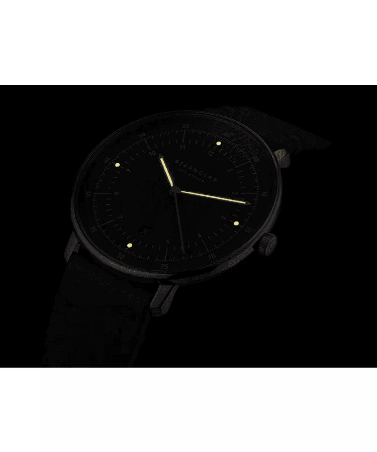 Sternglas | S01-HH39-BR02 Sternglas Hamburg Neugraphite watch