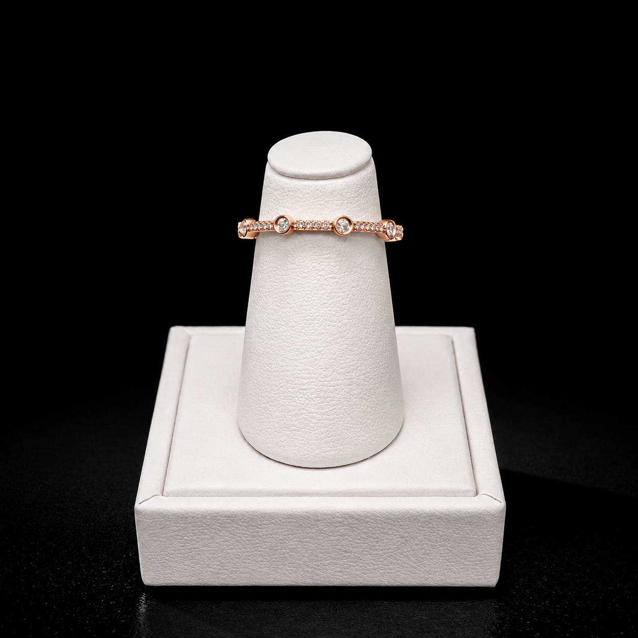 10K Rose Gold Diamond Wedding Band |078201