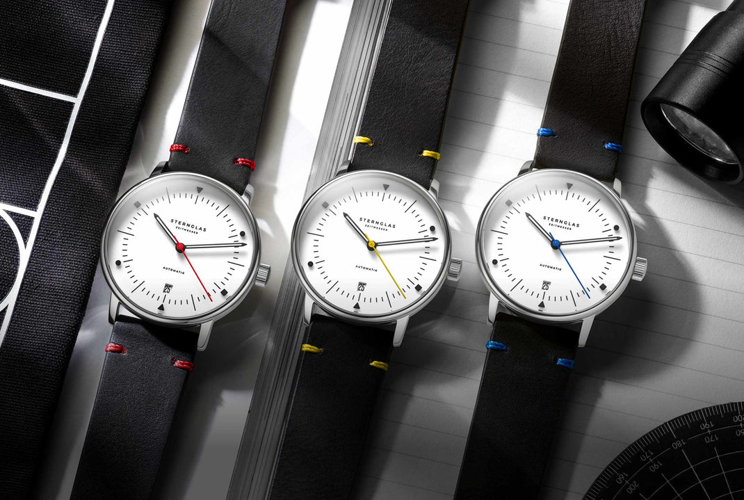 Sternglas | Sternglas S02-NAI45-VI30 Men's Naos Limited Edition Bauhaus X Watch