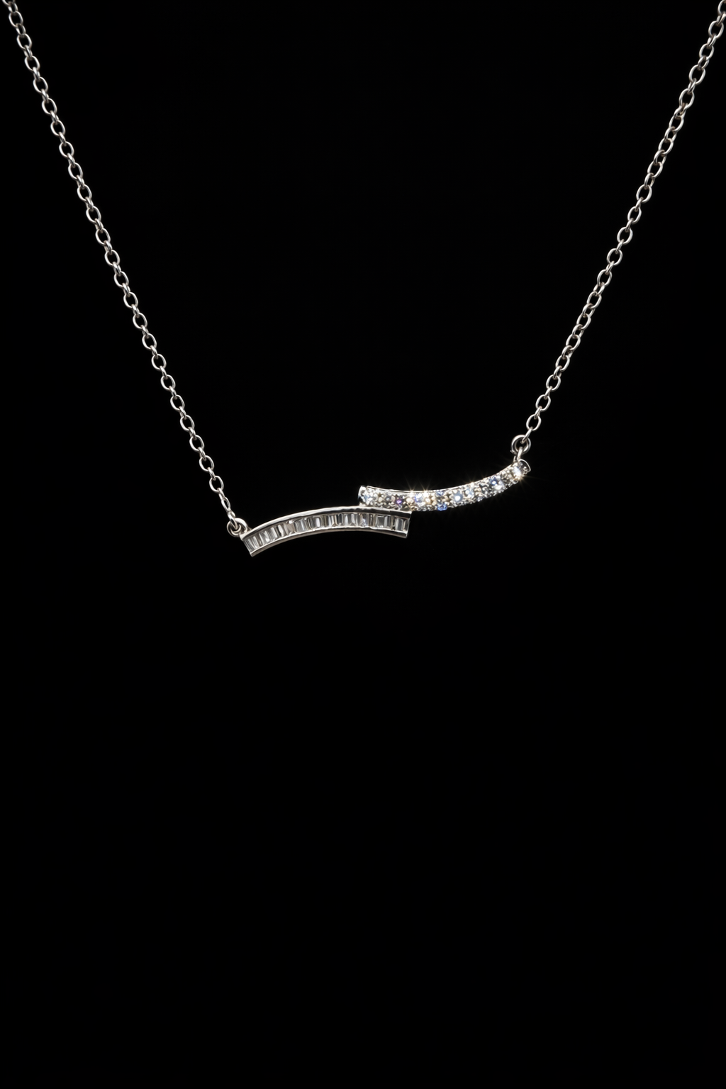 14K White Gold Diamond Pendant | N0013W