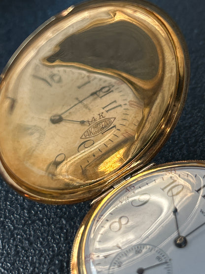 14K Yellow Gold Waltham Pocket Watch