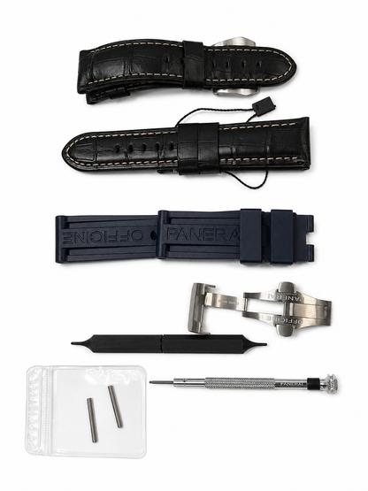 Panerai Luminor BiTempo - 44mm Brushed Steel Case - Black Dial