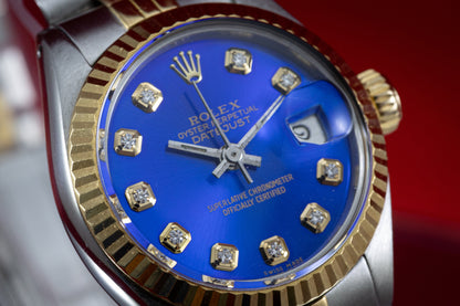 Pre Owned Rolex Datejust 6917 26mm. Aftermarket Diamond Dial
