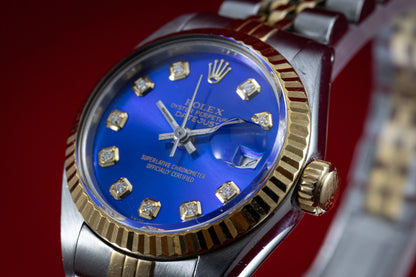 Pre Owned Rolex Datejust 6917 26mm. Aftermarket Diamond Dial
