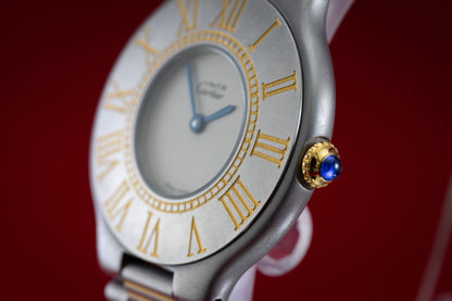 PRE OWNED Cartier Must de 21 Steel and Gold