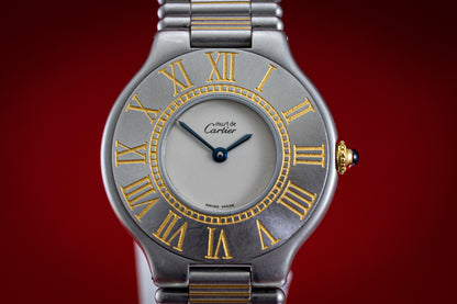 PRE OWNED Cartier Must de 21 Steel and Gold