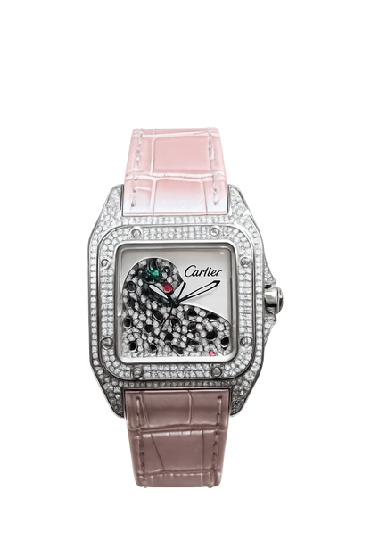 Cartier Santos 100 Panther 33 mm Pre Owned