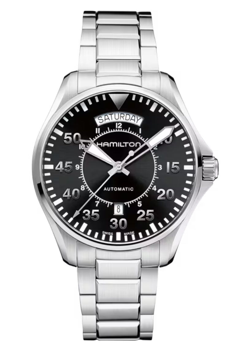 Hamilton KHAKI AVIATION
PILOT DAY DATE AUTO. H64615135