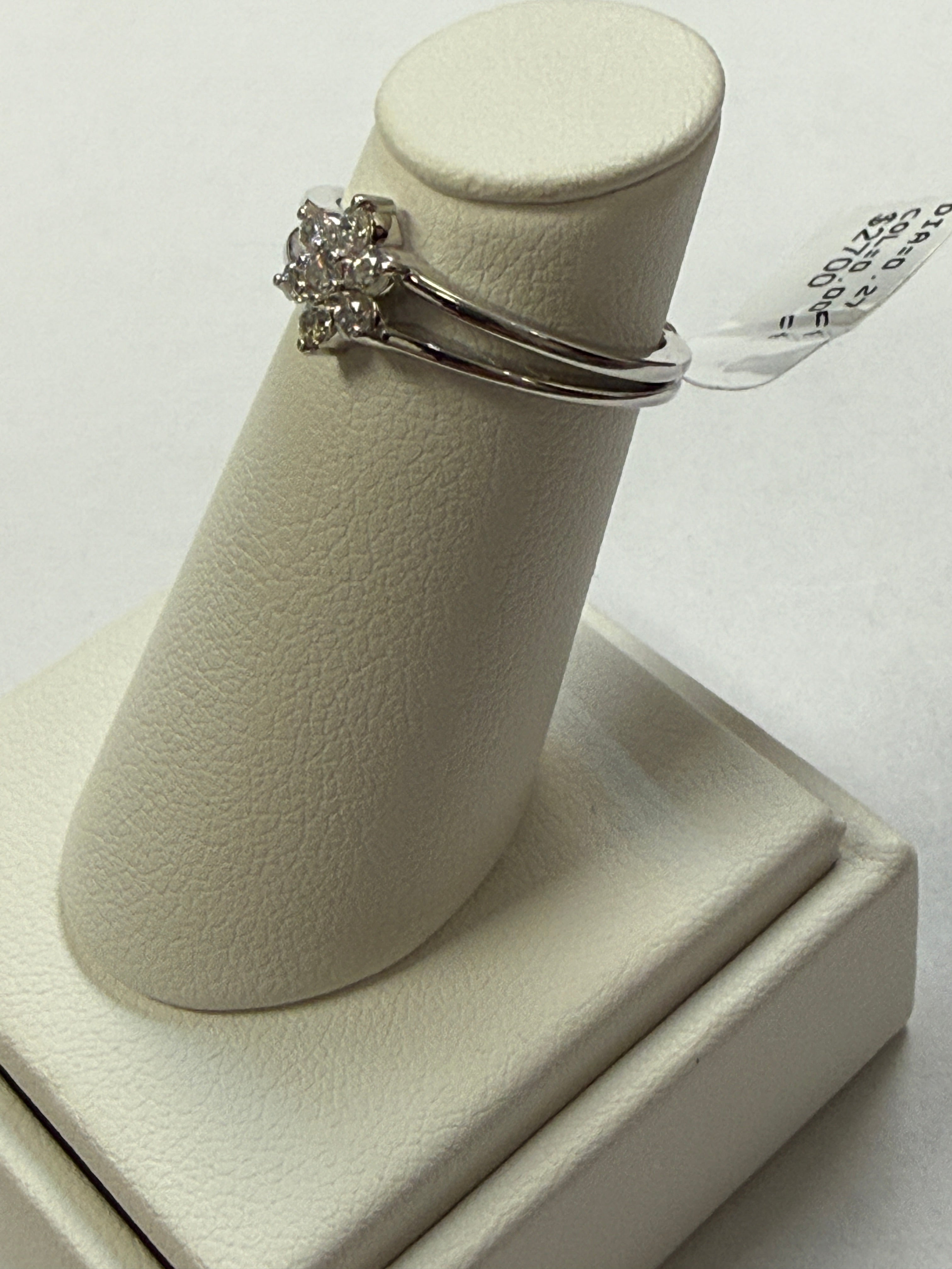 14K White Gold Diamond Ring. FRG002704AWD