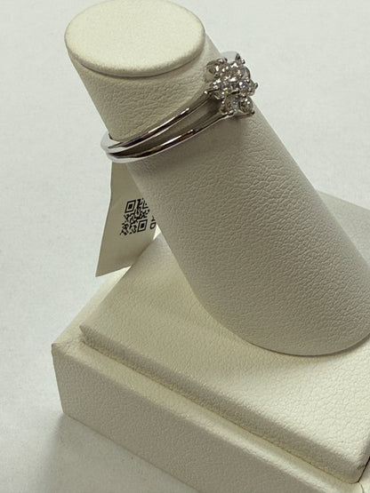 14K White Gold Diamond Ring. FRG002704AWD