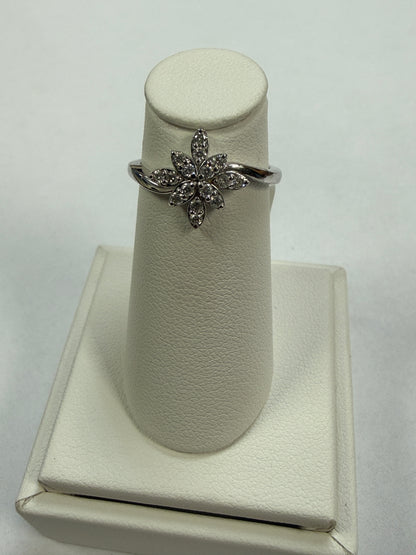 14K White Gold Diamond Ring. FRG002706AWD