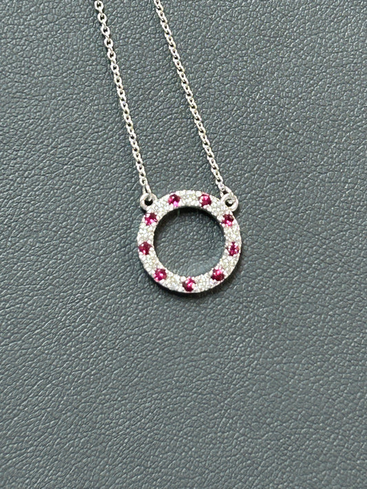 Diamond and Ruby Pendant- FPD002409AWDR