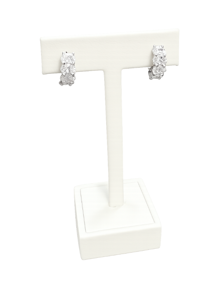 Crislu | 9012461E00CZ Huggie Hoops Finished in Platinum