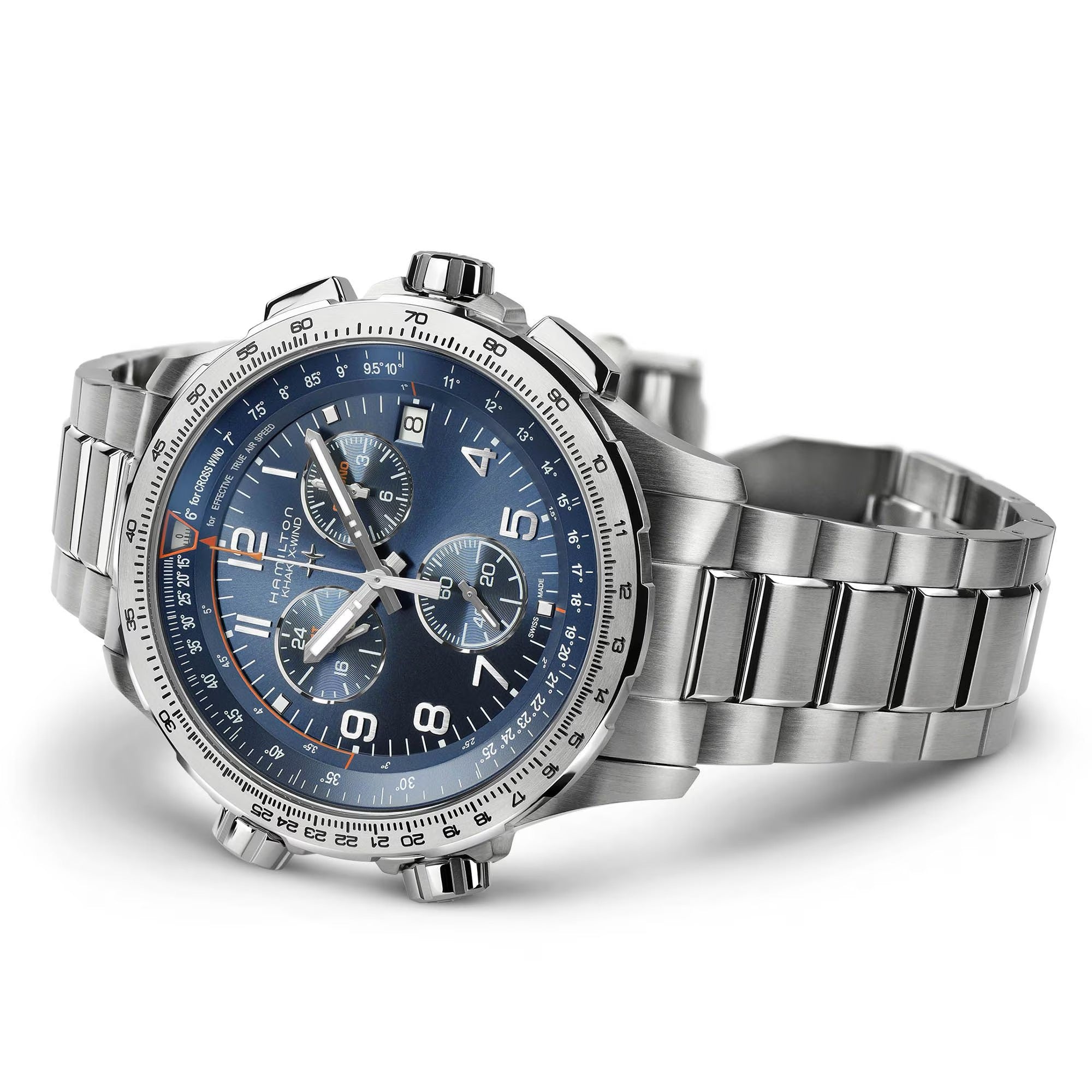 Hamilton KHAKI AVIATIONX-WIND GMT CHRONO QUARTZ.  46mm | H77922141