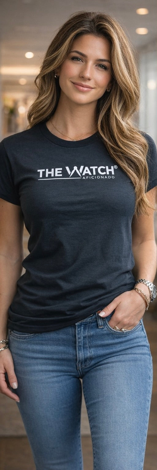 Limited edition Watch Aficionado black T-shirt made from 100% cotton Gildan shirt, created for charity with proceeds supporting tcsfa.org foundation