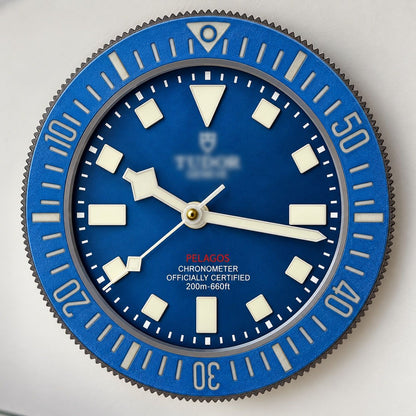 Blue Wall Clock