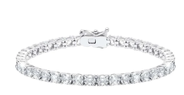 Crislu 4mm Brilliant Tennis Bracelet Finished in Platinum 902422B65CZ