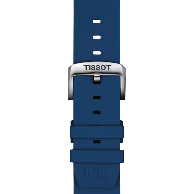 Tissot Official Blue Silicone Strap Lugs 22 mm T852.047.175