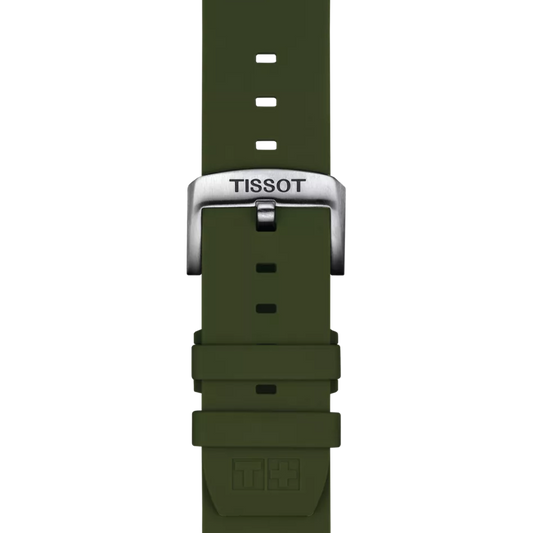 Tissot official khaki silicone strap lugs 22 mm T852.047.177