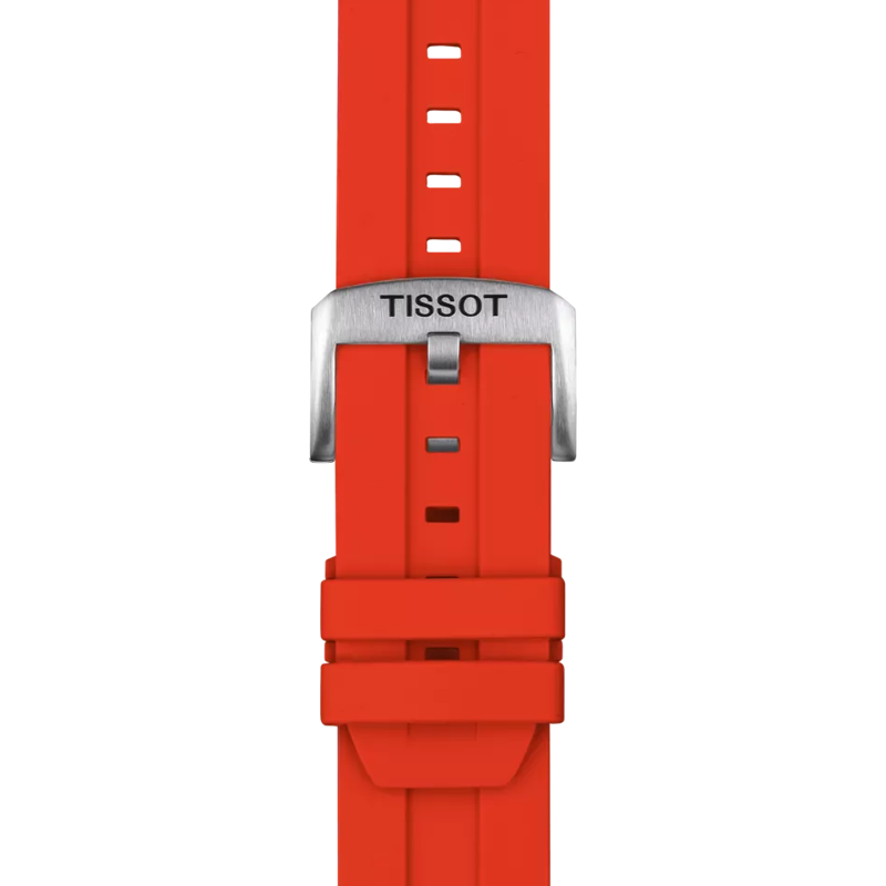 Tissot Official Red Silicone Strap Lugs 22 mm T852.047.920