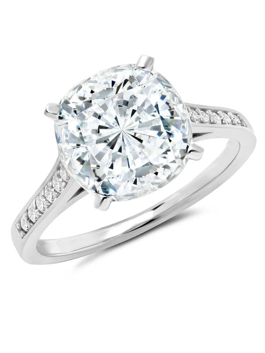 4.20cttw Cushion Cut Ring in Platinum 9011087R70CZ