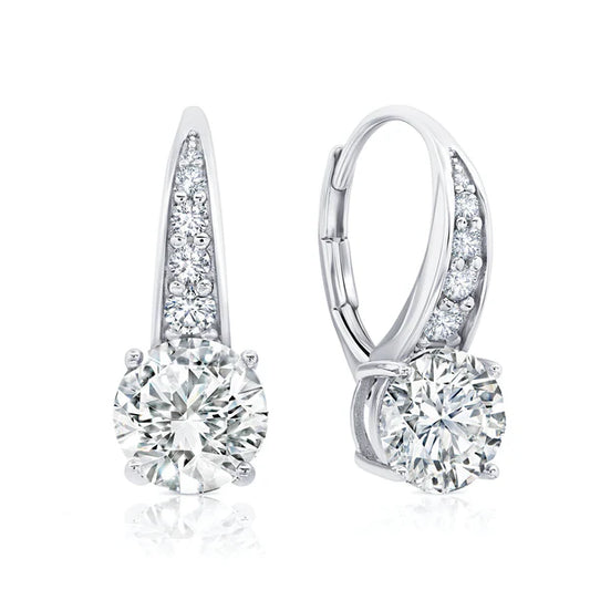 3.00cttw Brilliant Leverback Drop Earrings in Platinum 906166L00CZ