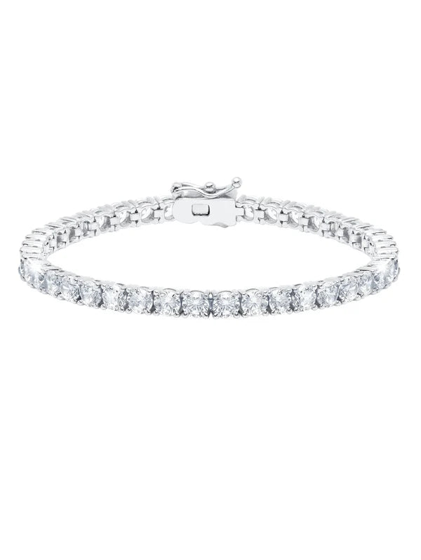 10.30cttw Classic Large Brilliant Tennis Bracelet Finished in Pure Platinum 902422B75CZ