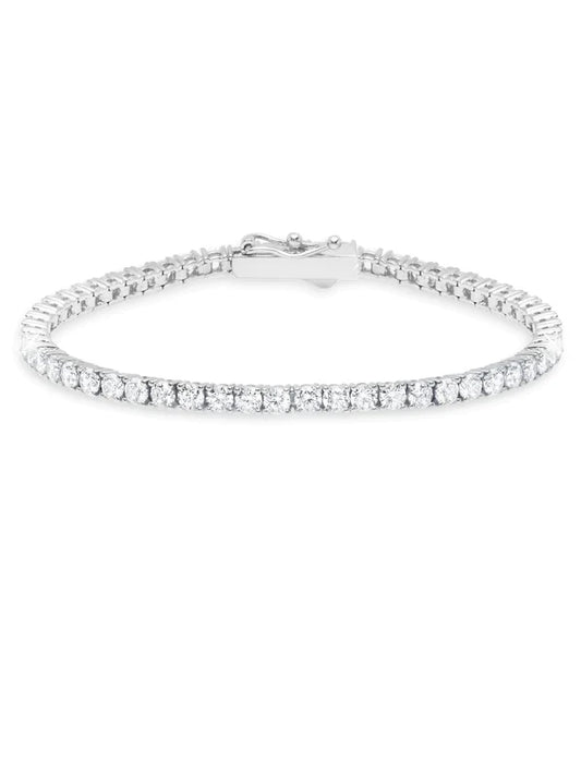 5.25cttw Classic Medium Brilliant Tennis Bracelet Finished in Pure Platinum  902421B70CZ