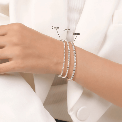 Crislu | 2mm Brilliant Tennis Bracelet 305351B65CZ