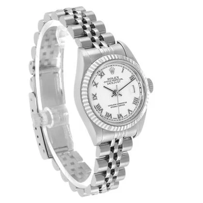 Rolex Steel White Gold White Dial Pre Owned | 79174