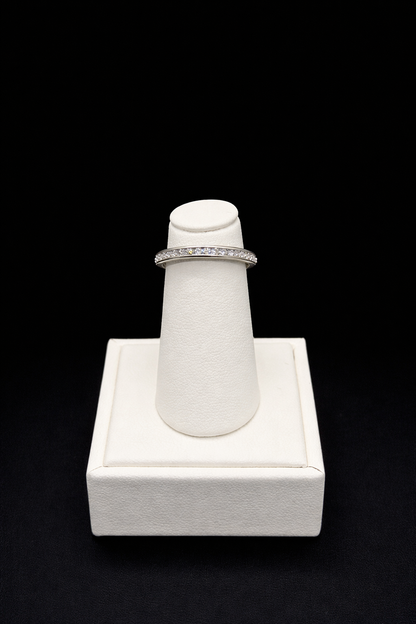 14k White Gold Diamond Wedding Band |TWA4231