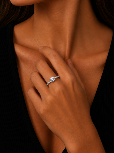 14K White Gold Diamond Ring |FRGB1006AWD