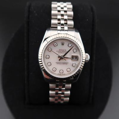 Pre Owned | Rolex Datejust Factory Diamond Dial 179174 26mm