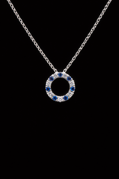 Diamond and Sapphire Pendant | FPDOO2409AWBS