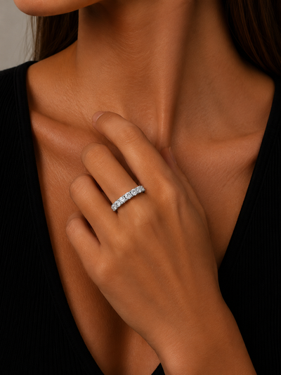 14K White Gold Diamond Ring